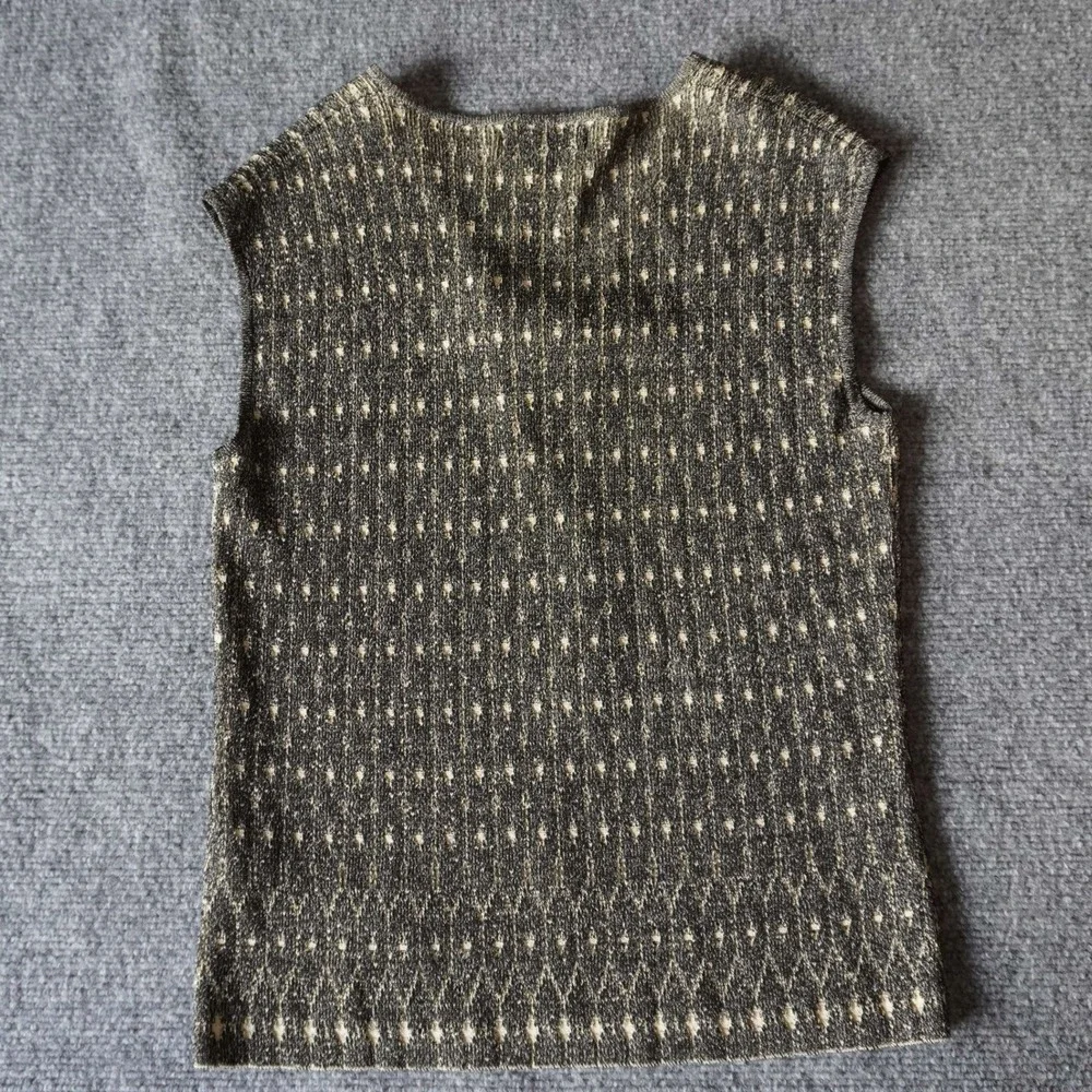 Jones New York Petite Cardigan & Tank Top‎ Set Gray Sleeveless Knit PS